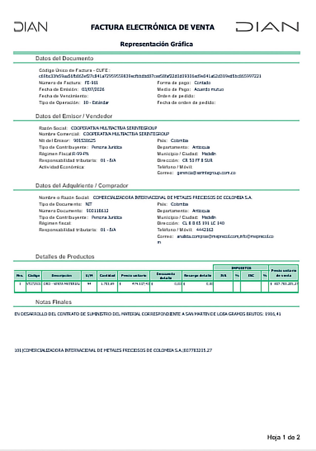 SUMINISTRADAS A SEMANA API