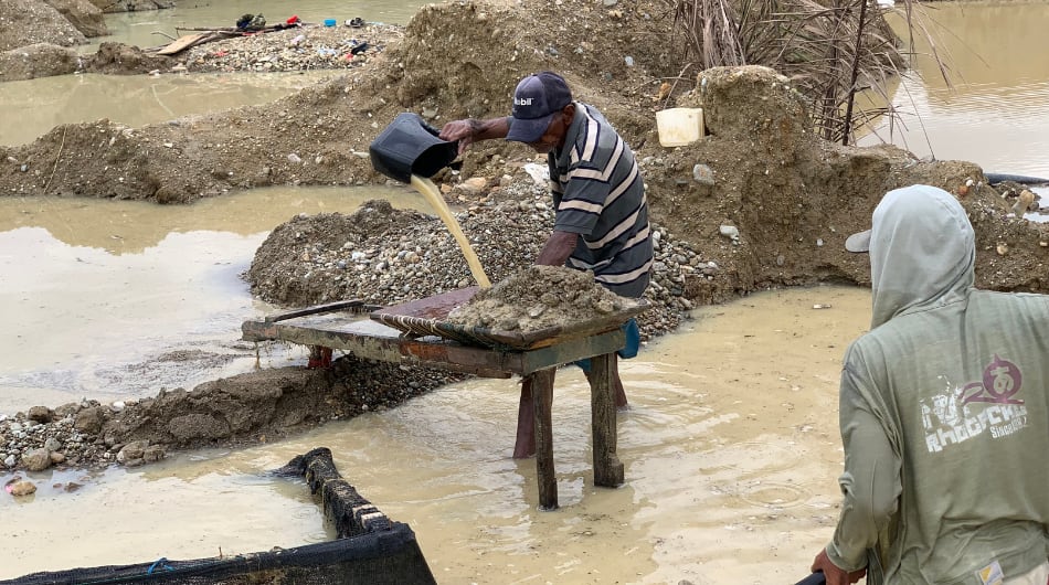 Minería en el Bajo Cauca antioqueño.