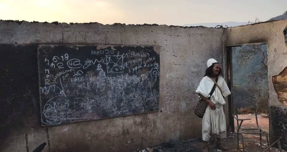 Seynimin fue el pueblo más afectado; los indígenas kogui también sufrieron las consecuencias del incendio. FOTO: Jhorllana Romero