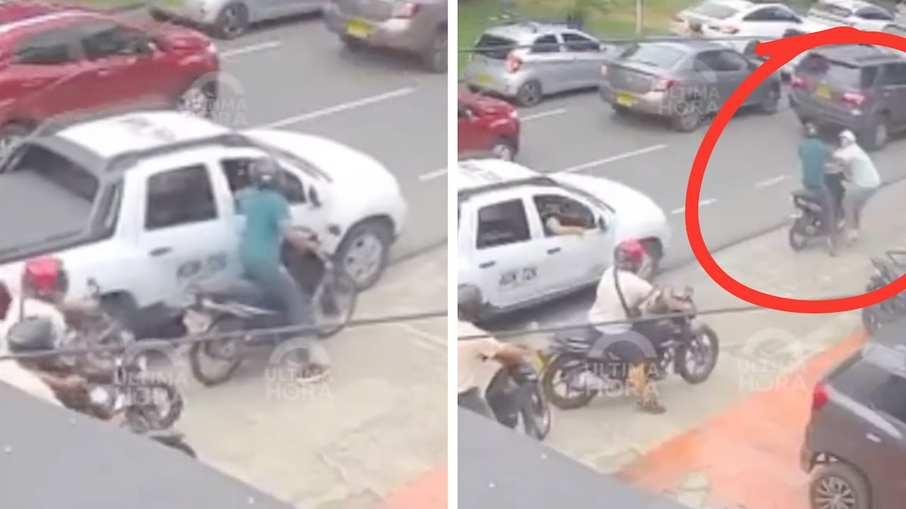Hombre detiene a sujeto que habría intentado robar un celular en la avenida Pasoancho de Cali.