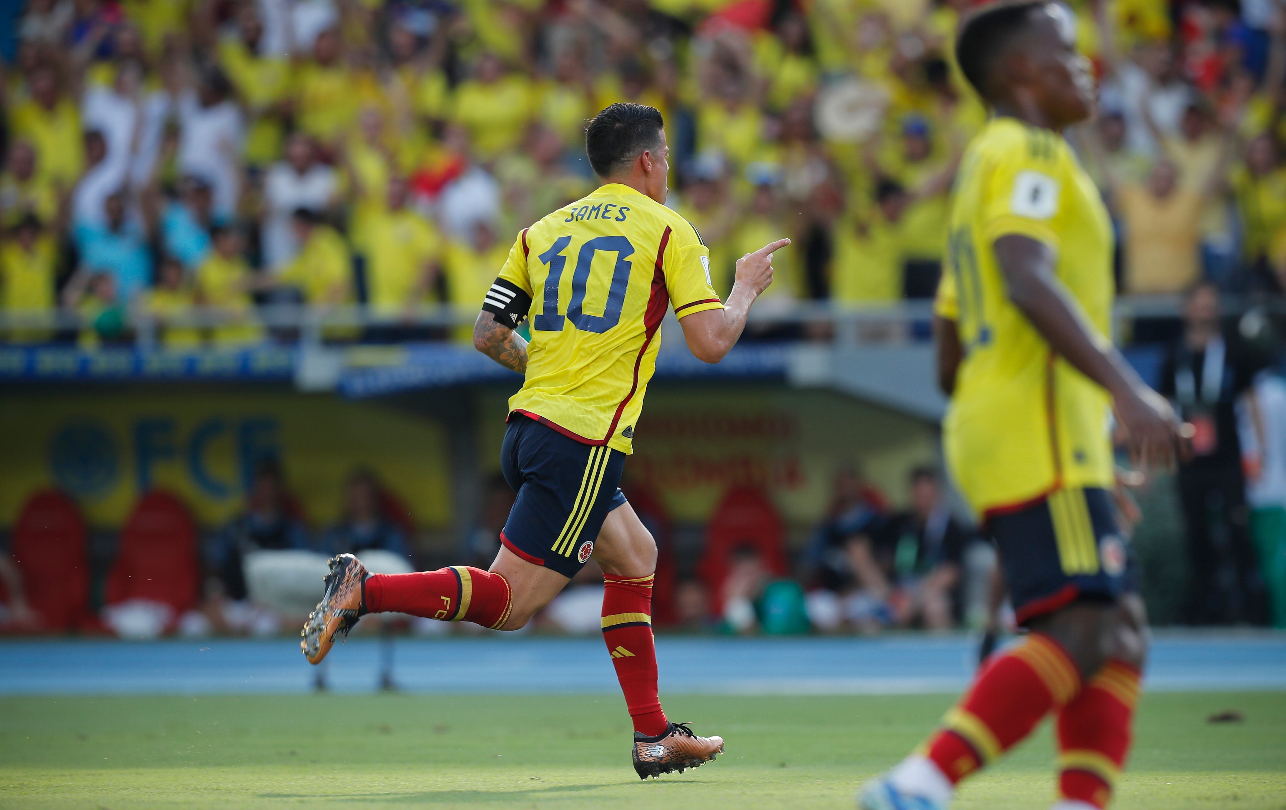 James Rodríguez marcó  gol con la Selección Colombia ante Uruguay en las Eliminatorias Sudamericanas al Mundial 2026
Barranquilla octubre 12 del 2023
Foto Guillermo Torres Reina / Semana