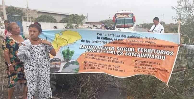Varios puntos de acceso importantes a Riohacha fueron cerrados