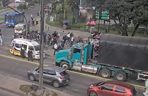 Accidente de la localidad de Fontibón, este jueves 21 de mayo.