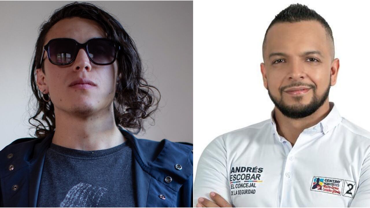 Gareth Sella viceministro de Juventud y el concejal de Cali Andrés Escobar