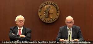 Ministro de Hacienda, José Antonio Ocampo, y el gerente del Banco de la República, Leonardo Villar.