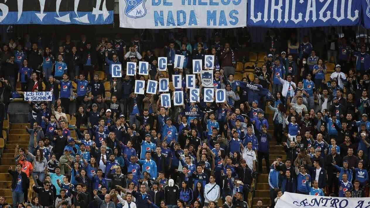 Russo llegó al equipo en diciembre de 2016 y ganó sus títulos frente a Santa Fe y Nacional, lo que significó mucho para los aficionados teniendo en cuenta que estas son sus rivalidades más importantes.