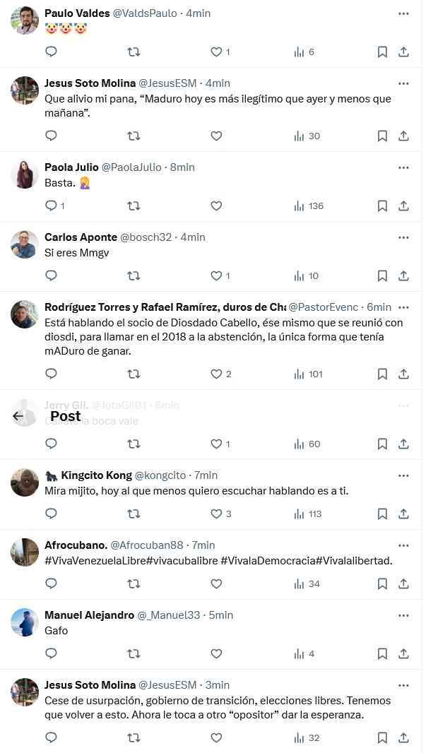 Comentarios al video de Juan Guaidó