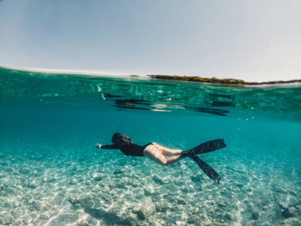 La turista estaba practicando snorkel (imagen de referencia).