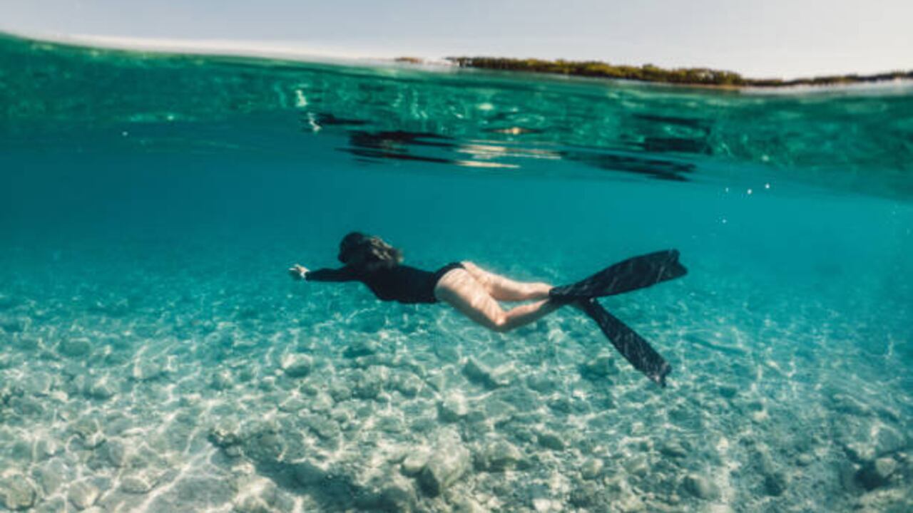 La turista estaba practicando snorkel (imagen de referencia).