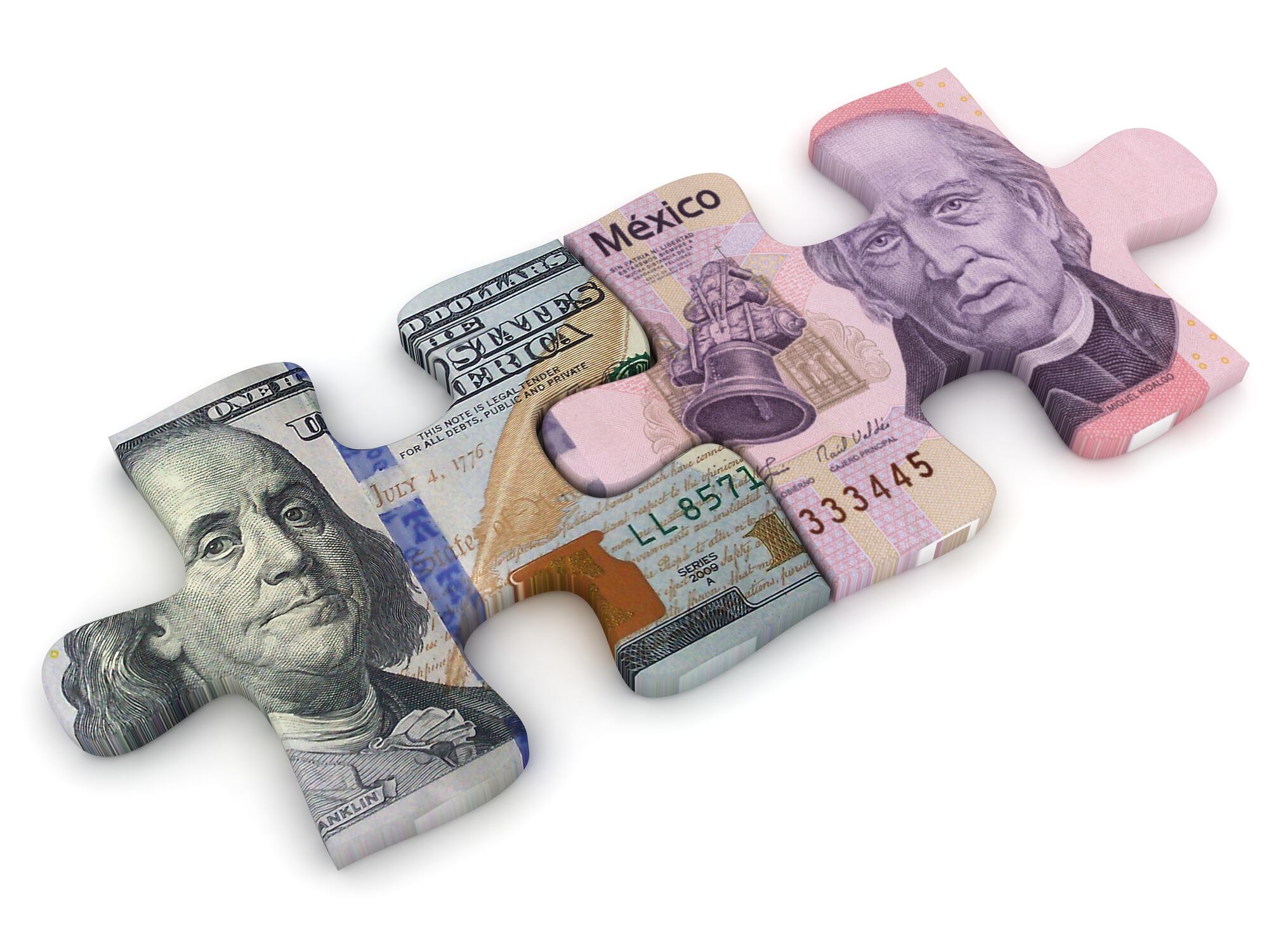 Peso mexicano - Dólar