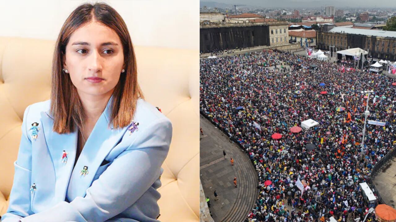 Laura Sarabia reacciona a movilizaciones de este 18 de marzo en Colombia.