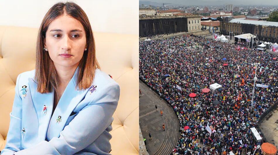 Laura Sarabia reacciona a movilizaciones de este 18 de marzo en Colombia.