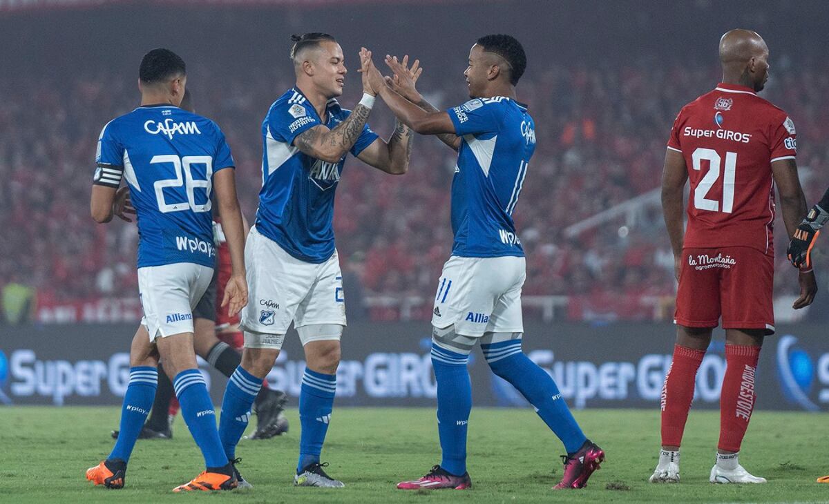 David Castro llegó a dos goles con Millonarios en lo que va de 2023.