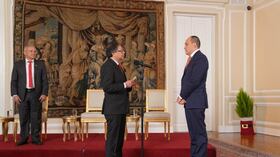 Presidente Gustavo Petro y Vladimir Fernández