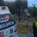 El siniestro involucró a una camioneta que, por razones aún desconocidas, colisionó con la ciclista.