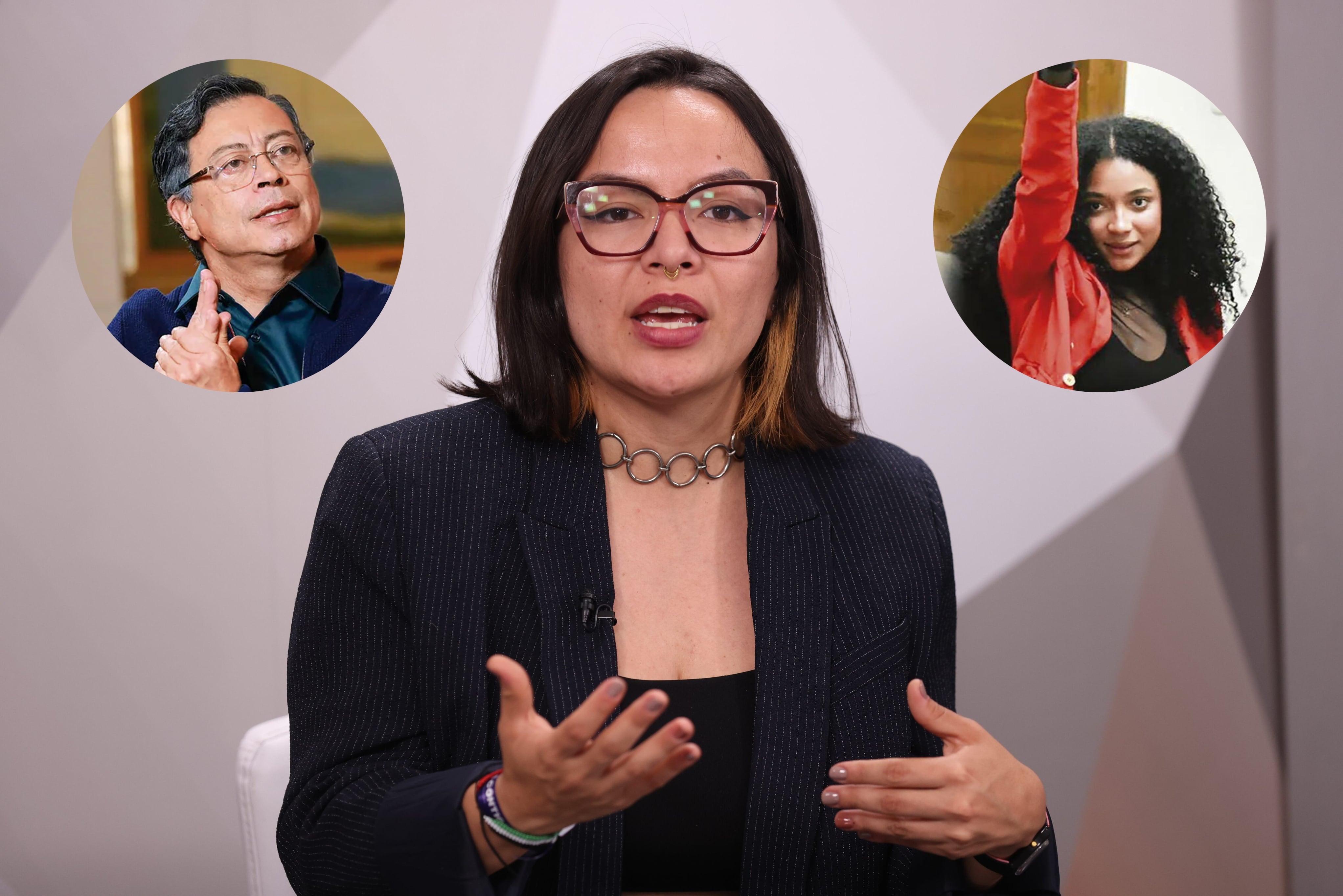 Jennifer Pedraza, Gustavo Petro y Juliana Guerrero.