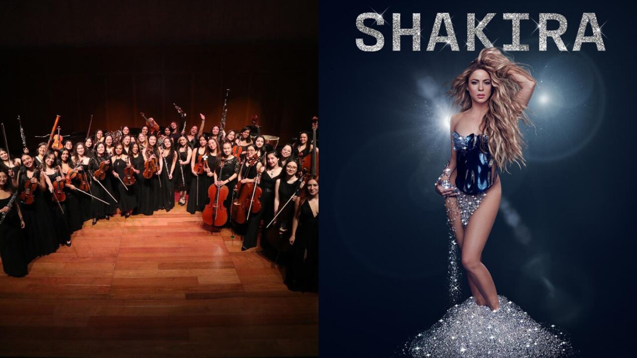 La Filarmónica de Mujeres de la Filarmónica de Bogotá se presentará con Shakira en la capital.