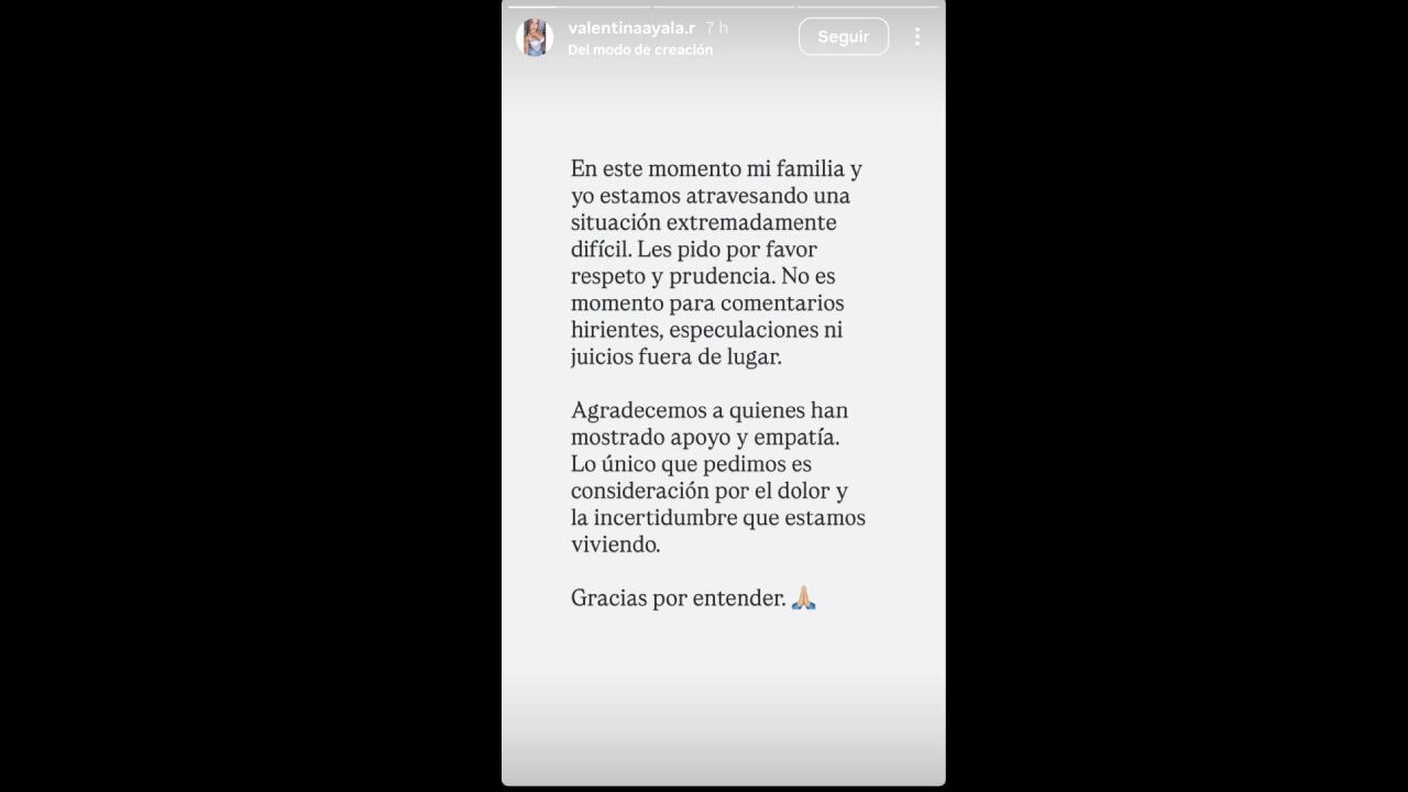 Hija de Giovanny Ayala