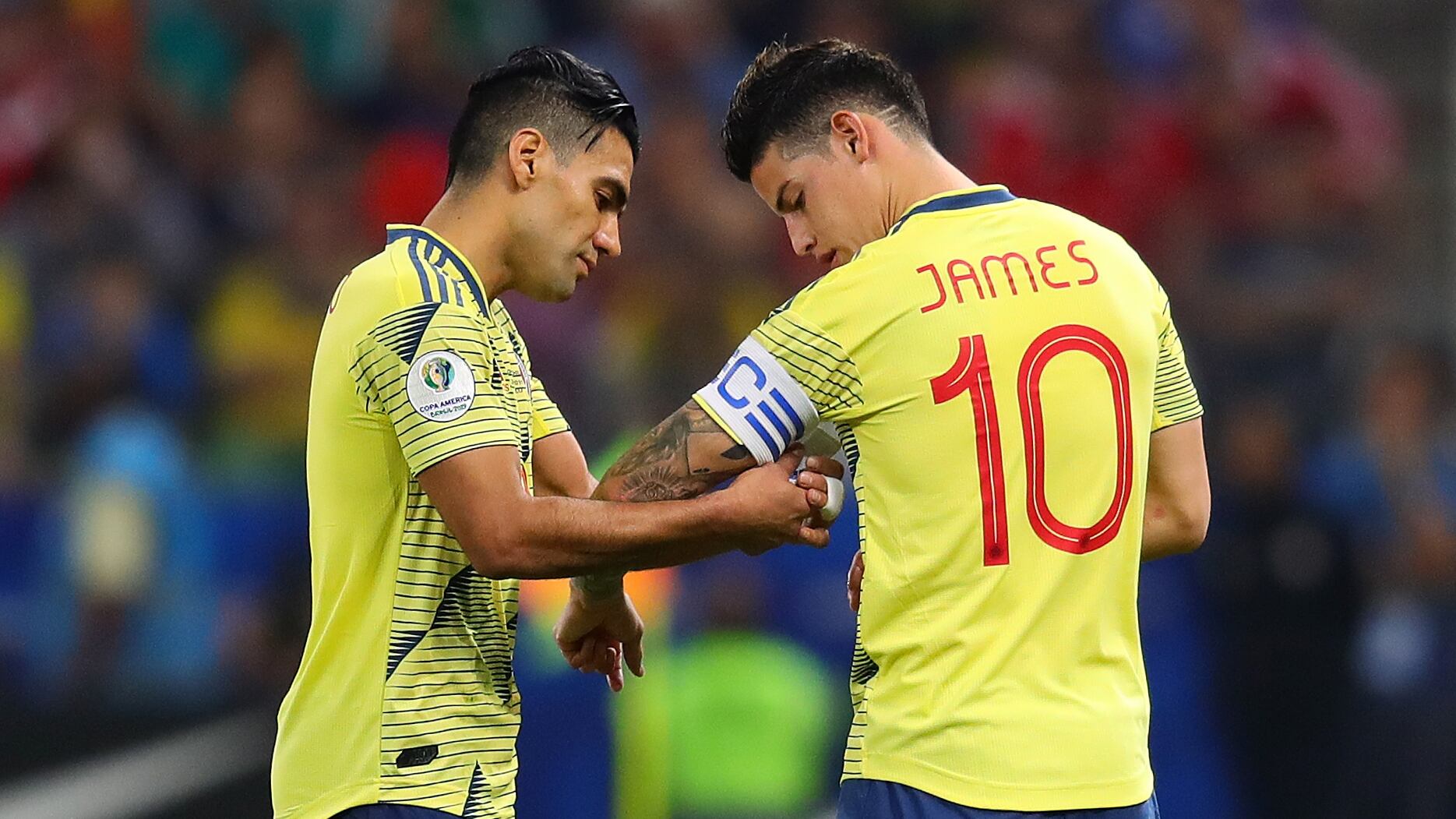 Falcao y James Rodríguez son dos leyendas en la historia de la Selección Colombia.