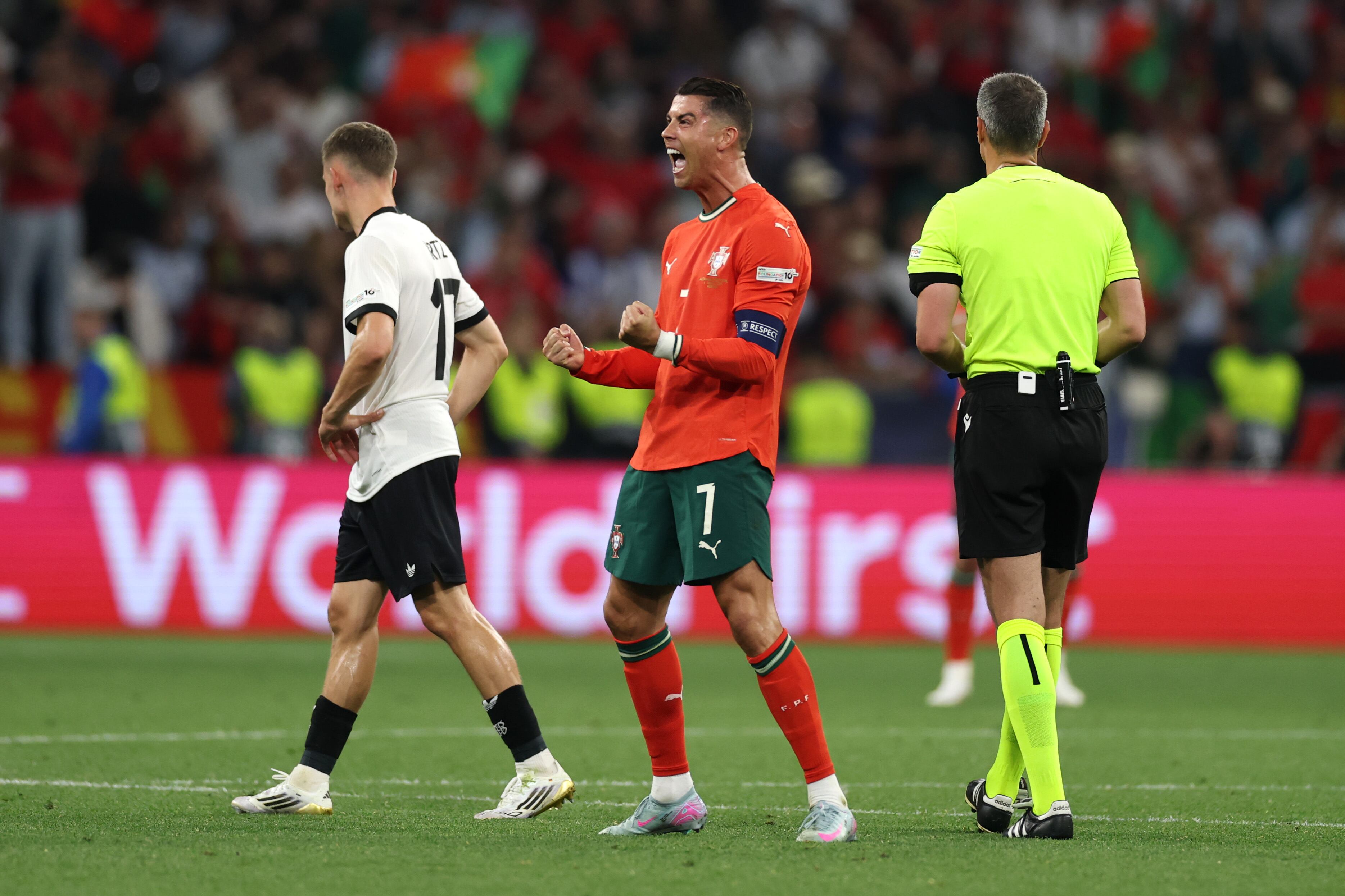 Cristiano Ronaldo aportó en la remontada de Portugal ante Alemania por semis de Nations League