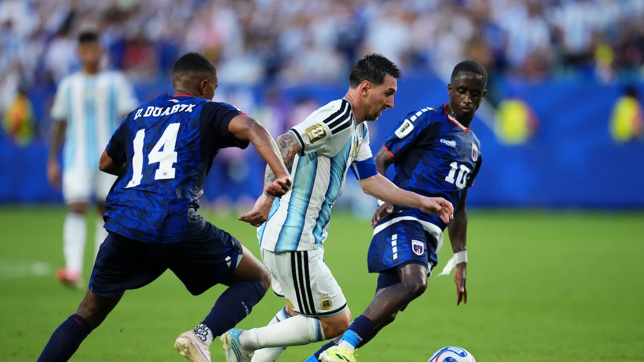 Lionel Messi anotó un gol contra Cabo Verde.