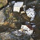 Casas destruidas por un sismo en Kanazawa, en la prefectura de Ishikawa, Japón, en una imagen del martes 2 de enero de 2024. (Kyodo News via AP)