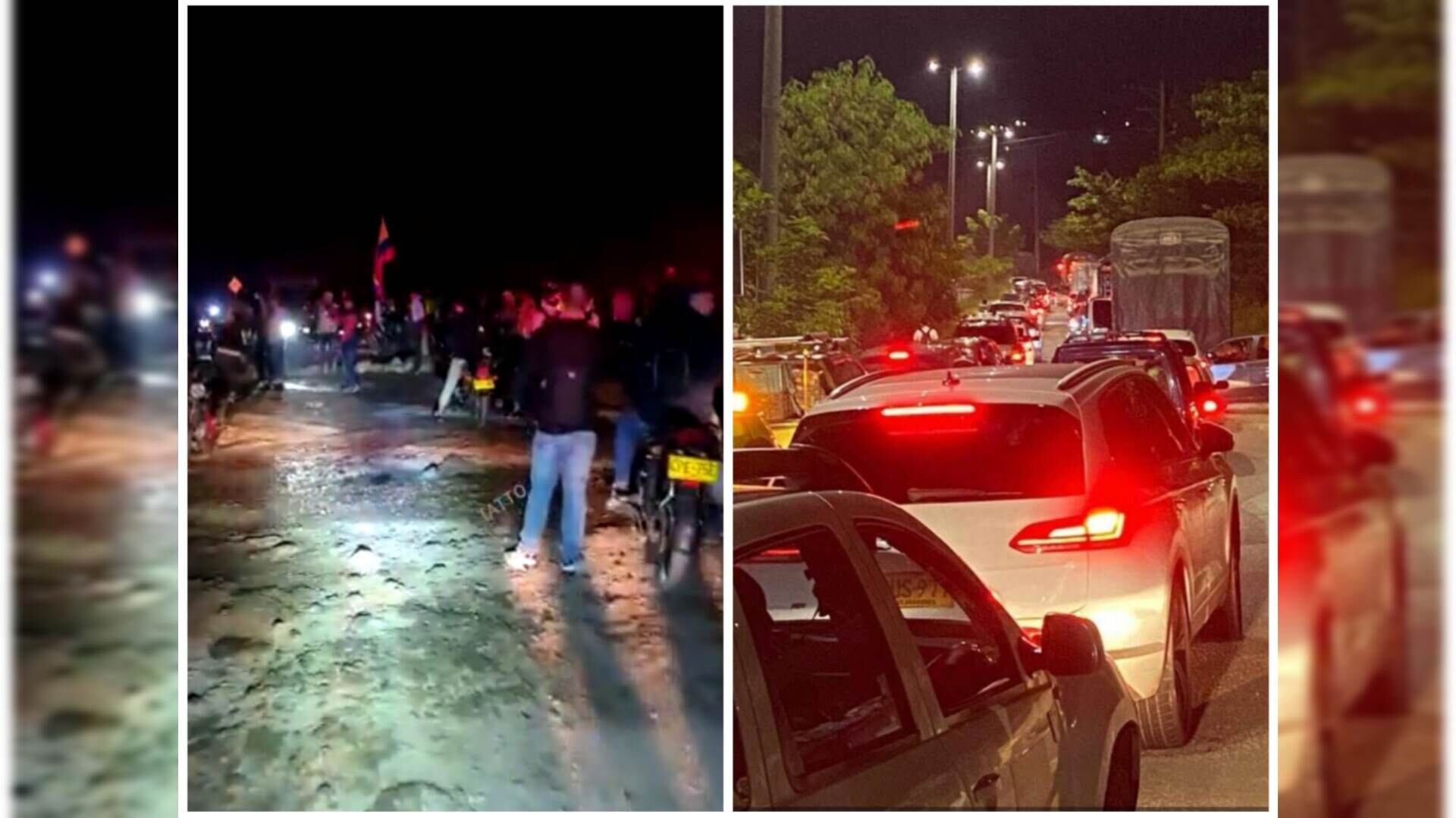 Miles de vehículos se encuentran represados.