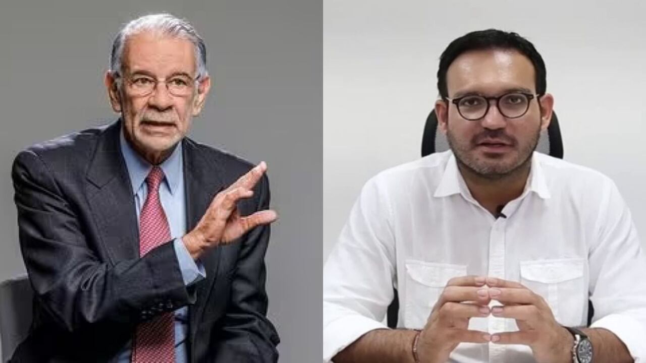 A la izquierda, Eduardo Verano, gobernador del Atlántico. A la derecha, Dagoberto Barraza, secretario de Educación del Atlántico