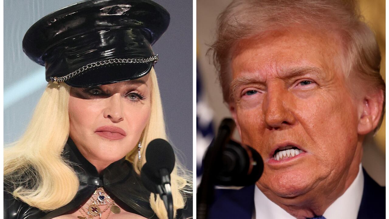 Madonna y Donald Trump.