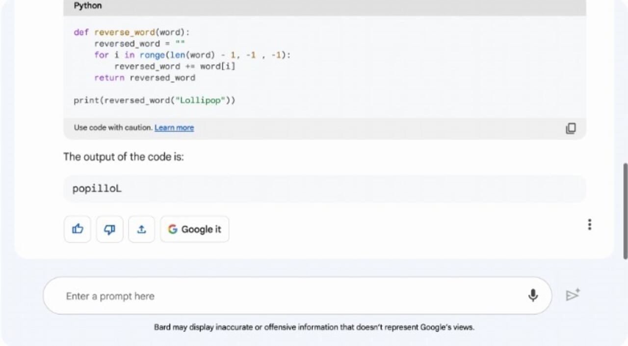 La IA de Google, Bard, recibe mejoras para ser un potente asistente en programación de software.