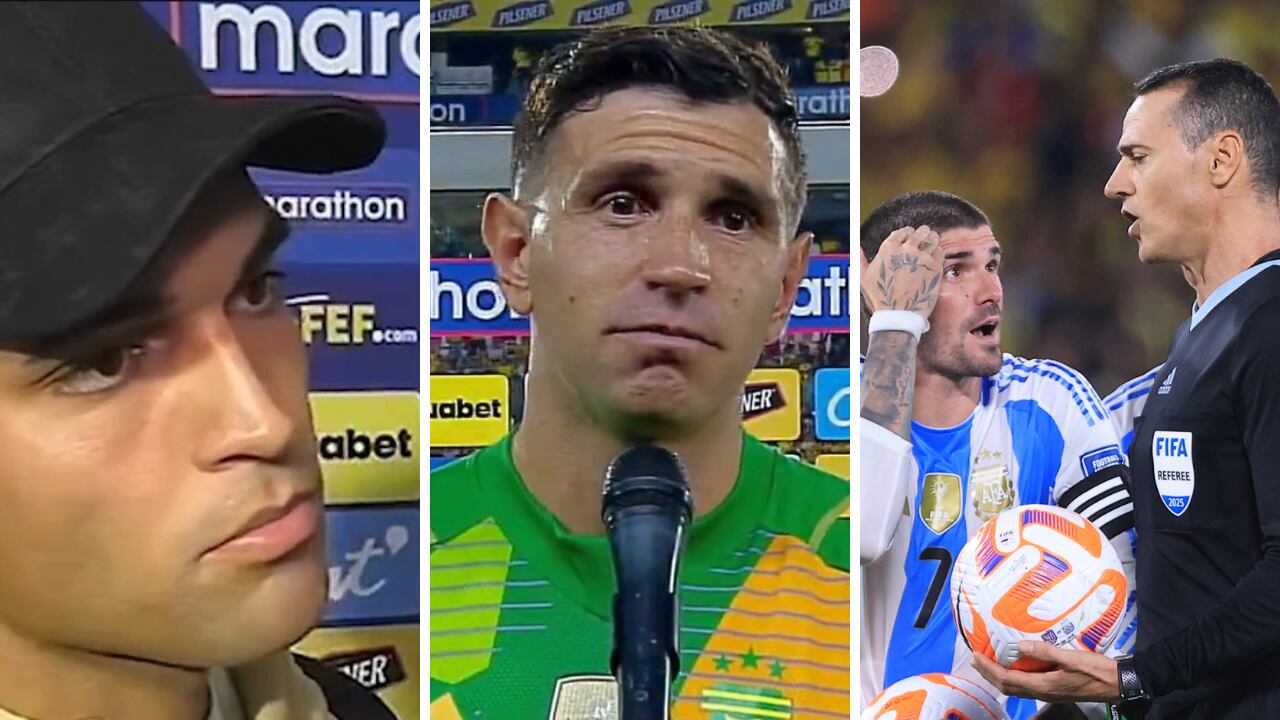 Lautaro Martínez y el Dibu se fueron contra Wilmr Roldán tras el Ecuador vs. Argentina.