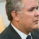 WASHINGTON, DC - 02 DE MARZO: El presidente de la República de Colombia, Ivan Duque Márquez, habla con la prensa durante una reunión con el presidente de los Estados Unidos, Donald, en la Oficina Oval de la Casa Blanca el 2 de marzo de 2020 en Washington, DC. (Foto de Sarah Silbiger / Getty Images)