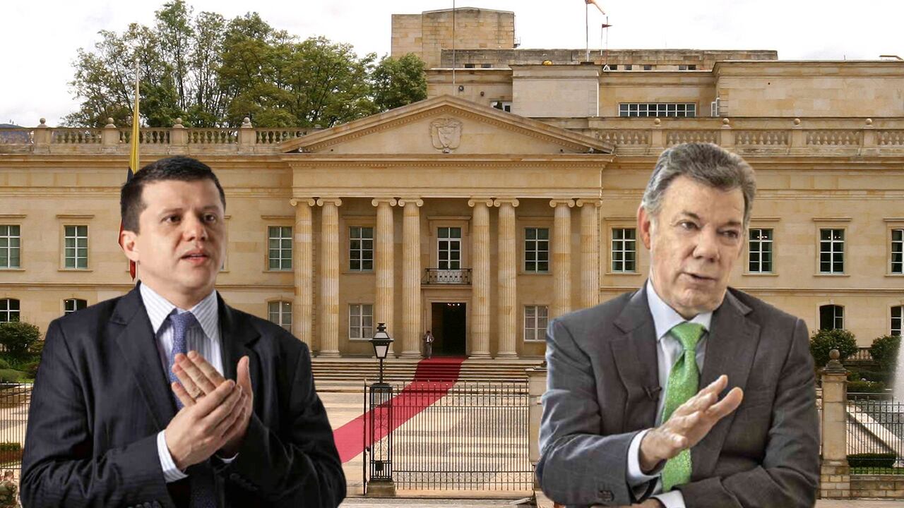 Bernardo Miguel Elías y Juan Manuel Santos - Foto: SEMANA