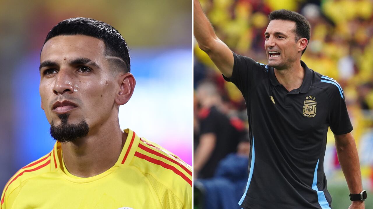 Lionel Scaloni le reclamó a Daniel Muñoz por haberse tirado en el penal