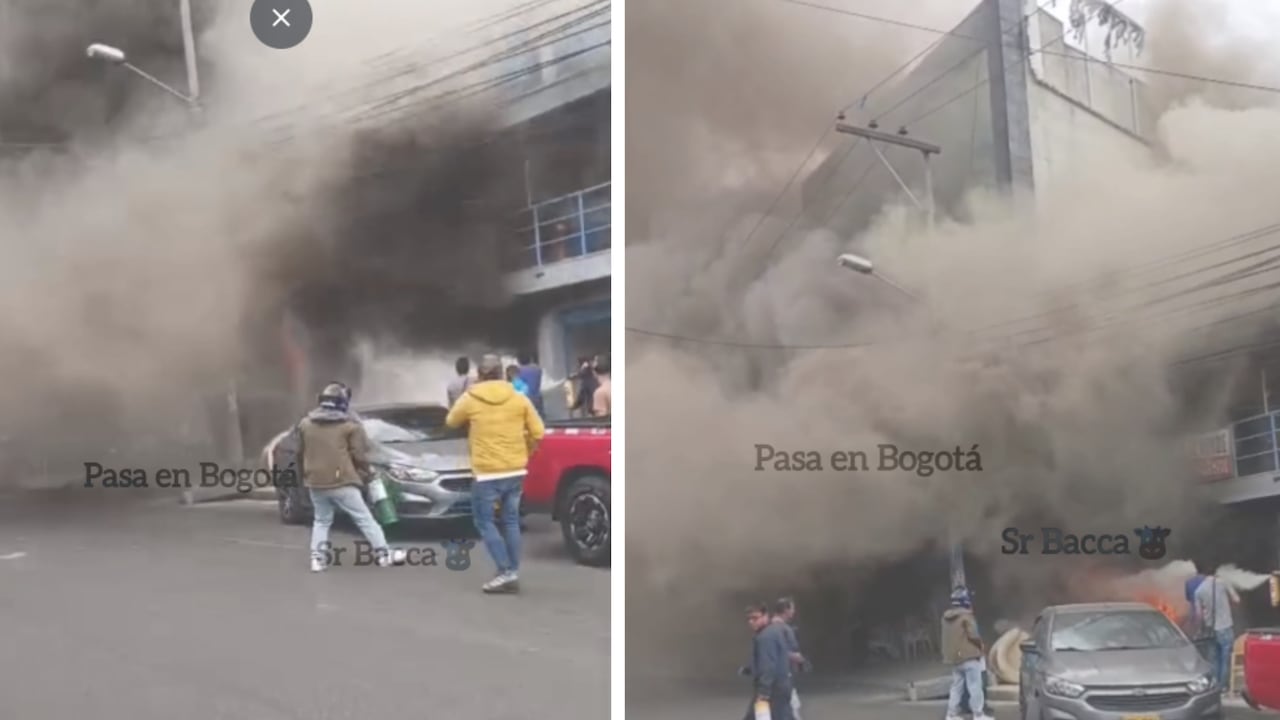 Incendio en fábrica de muebles del barrio 12 de Octubre en Bogotá.