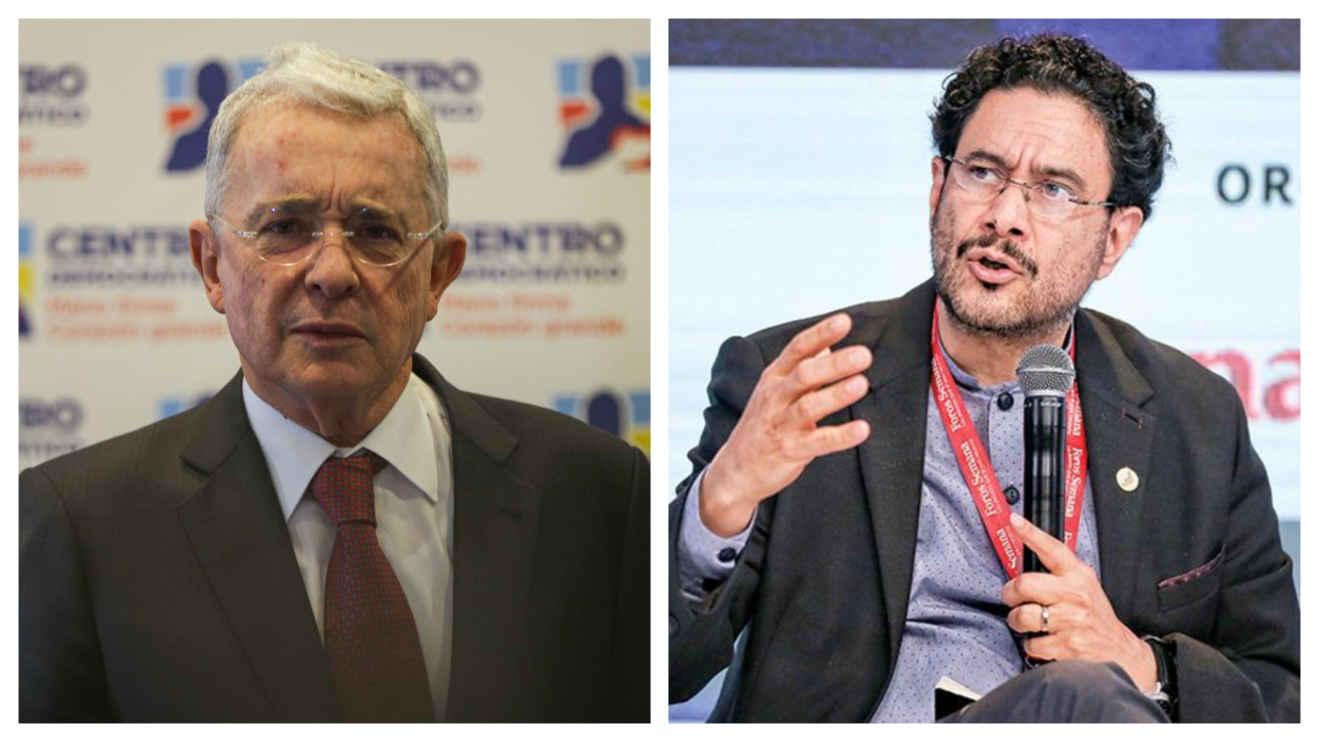Álvaro Uribe e Iván Cepeda.
