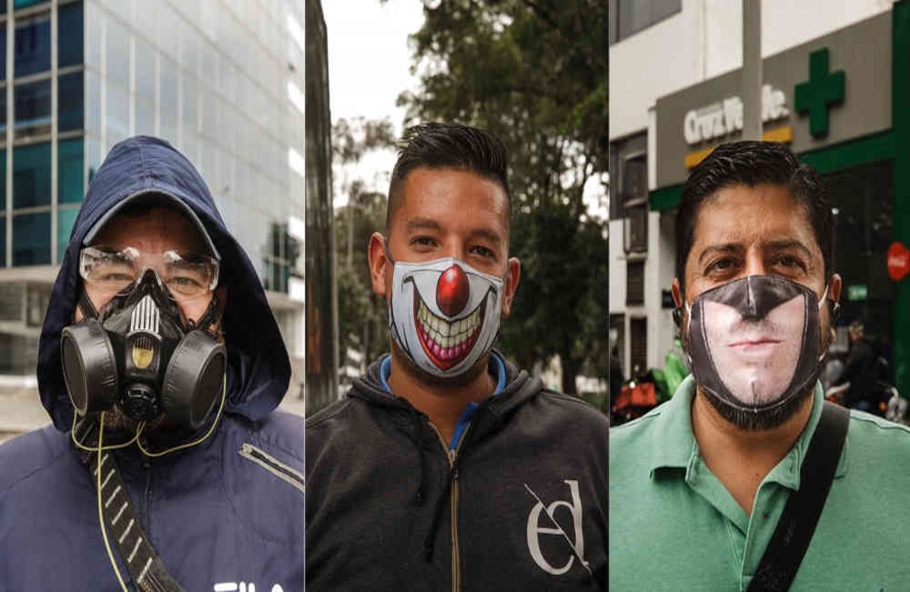 Desde el pasado lunes 13 de abril el uso del tapabocas fuera de casa es obligatorio, por determinación del Ministerio de Salud. Karen Salamanca/Alexandra Ruiz -SEMANA