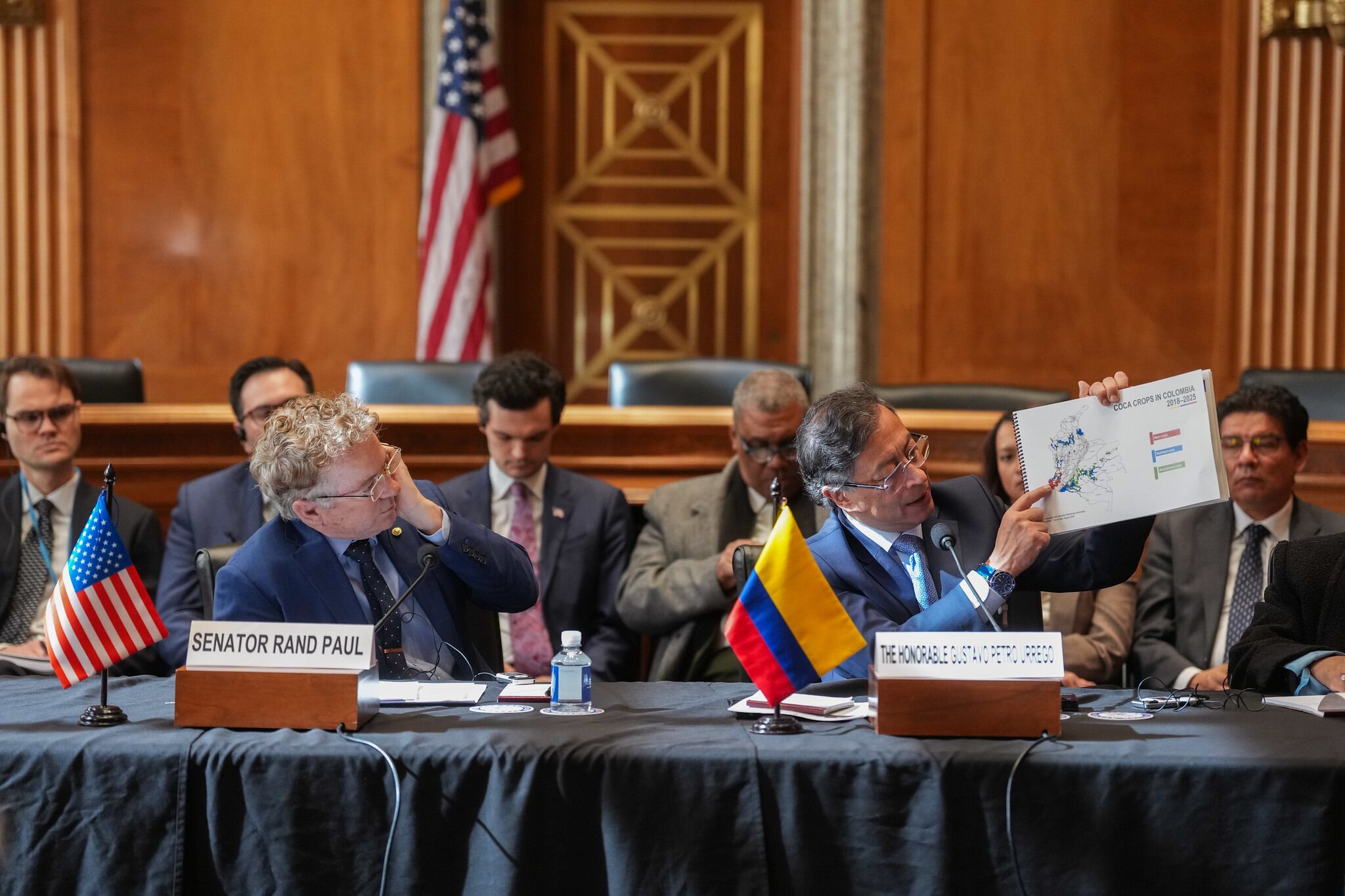 Reunión de Gustavo Petro con senadores y congresistas norteamericanos