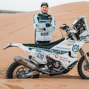 Francisco Álvarez, el encargado de llevar la bandera colombiana en el Dakar