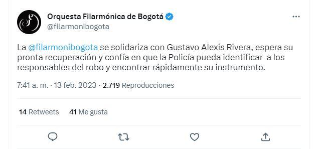 Trino de la Orquesta Filarmónica de Bogotá