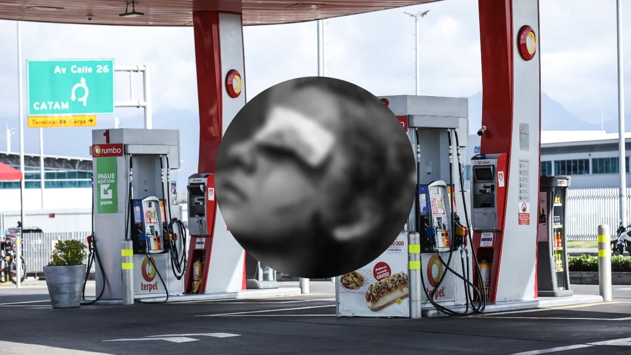 Una estación de gasolina y una imagen de las heridas con las que quedó la menor tras el ataque.