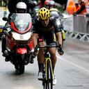 Wout Van Aert del Jumbo Visma en la llegada de Le Grand Bornard