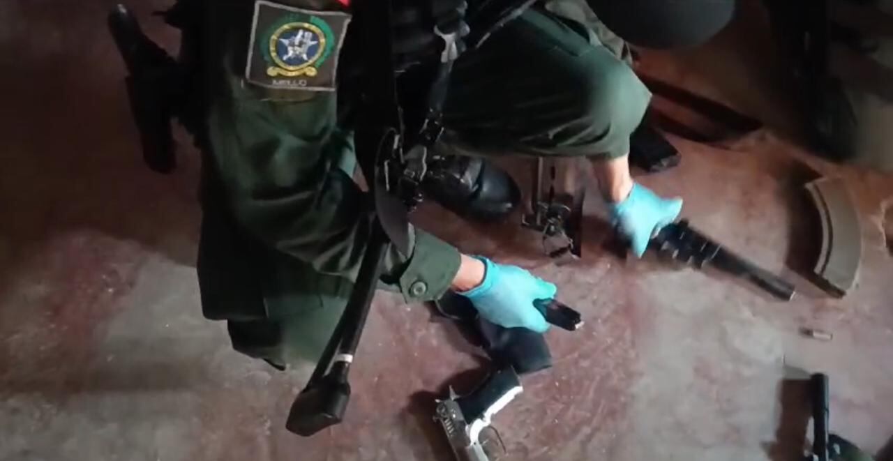 Policías incautan material de guerra del Clan del Golfo en Córdoba y Bolívar.