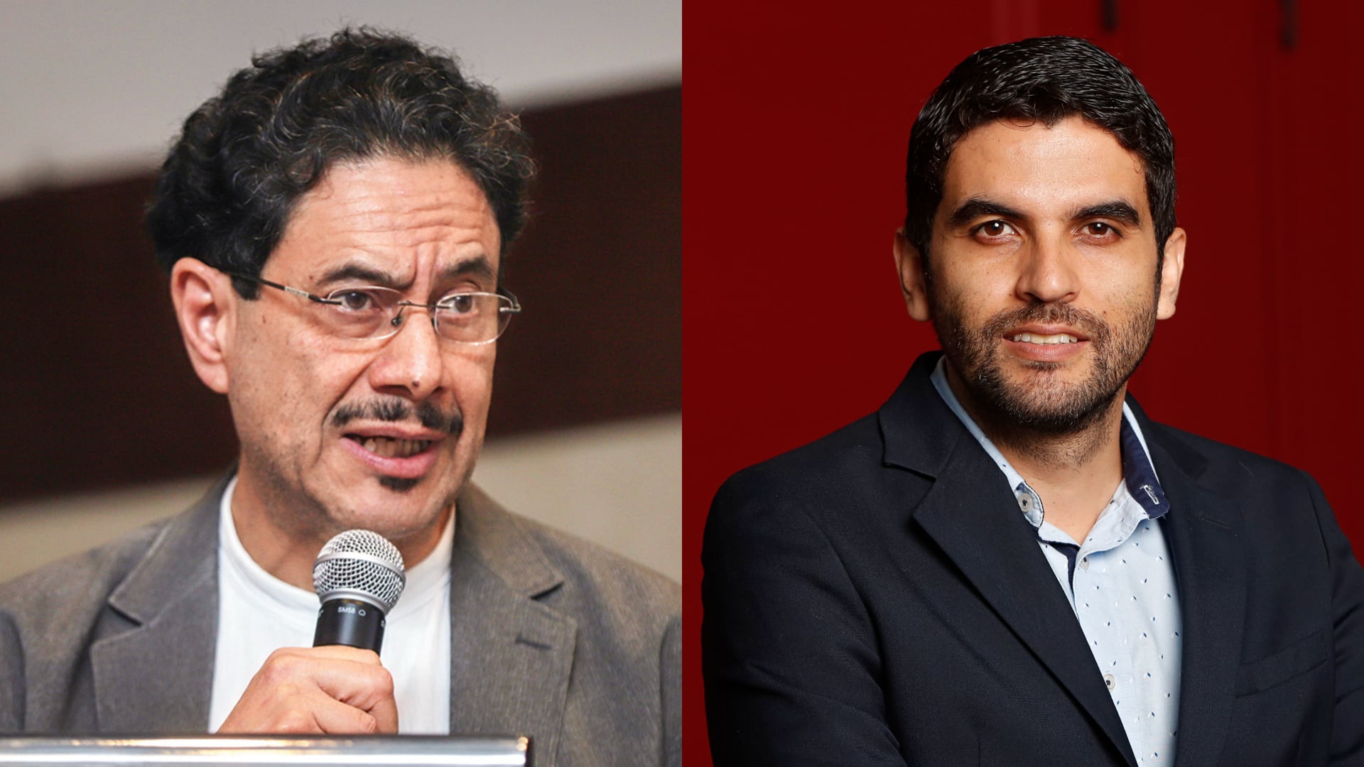 Iván Cepeda y Hernán Cadavid.
