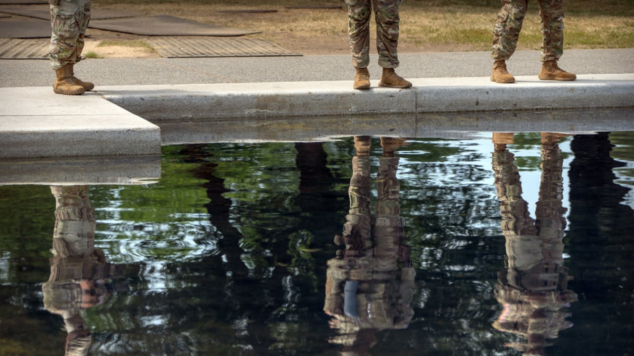 El estanque reflectante fue remodelado como parte de un proyecto de 14 millones de dólares para las celebraciones del 250 aniversario de Estados Unidos.