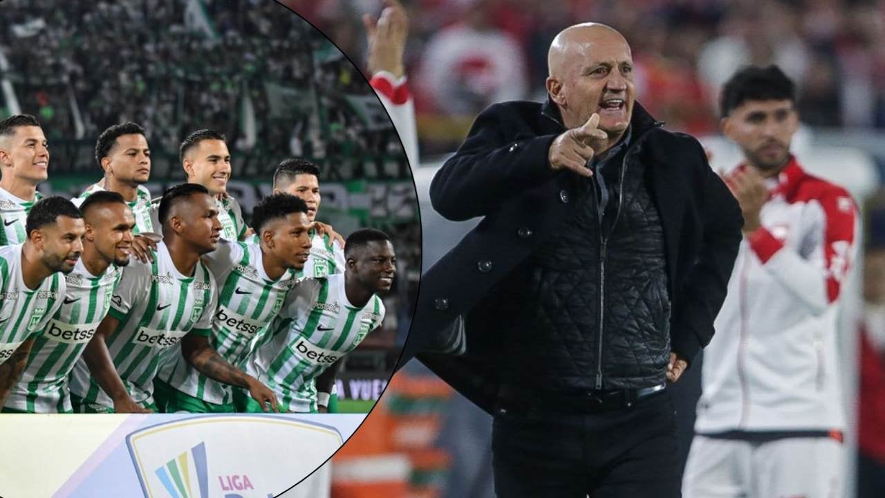 Atlético Nacional / Pablo Repetto, DT de Santa Fe.