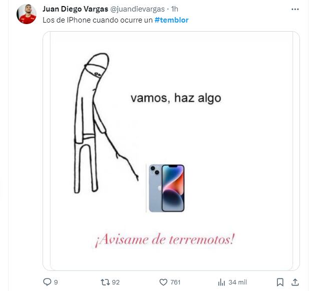 El temblor en Colombia este viernes dejó cientos de memes en las redes sociales.