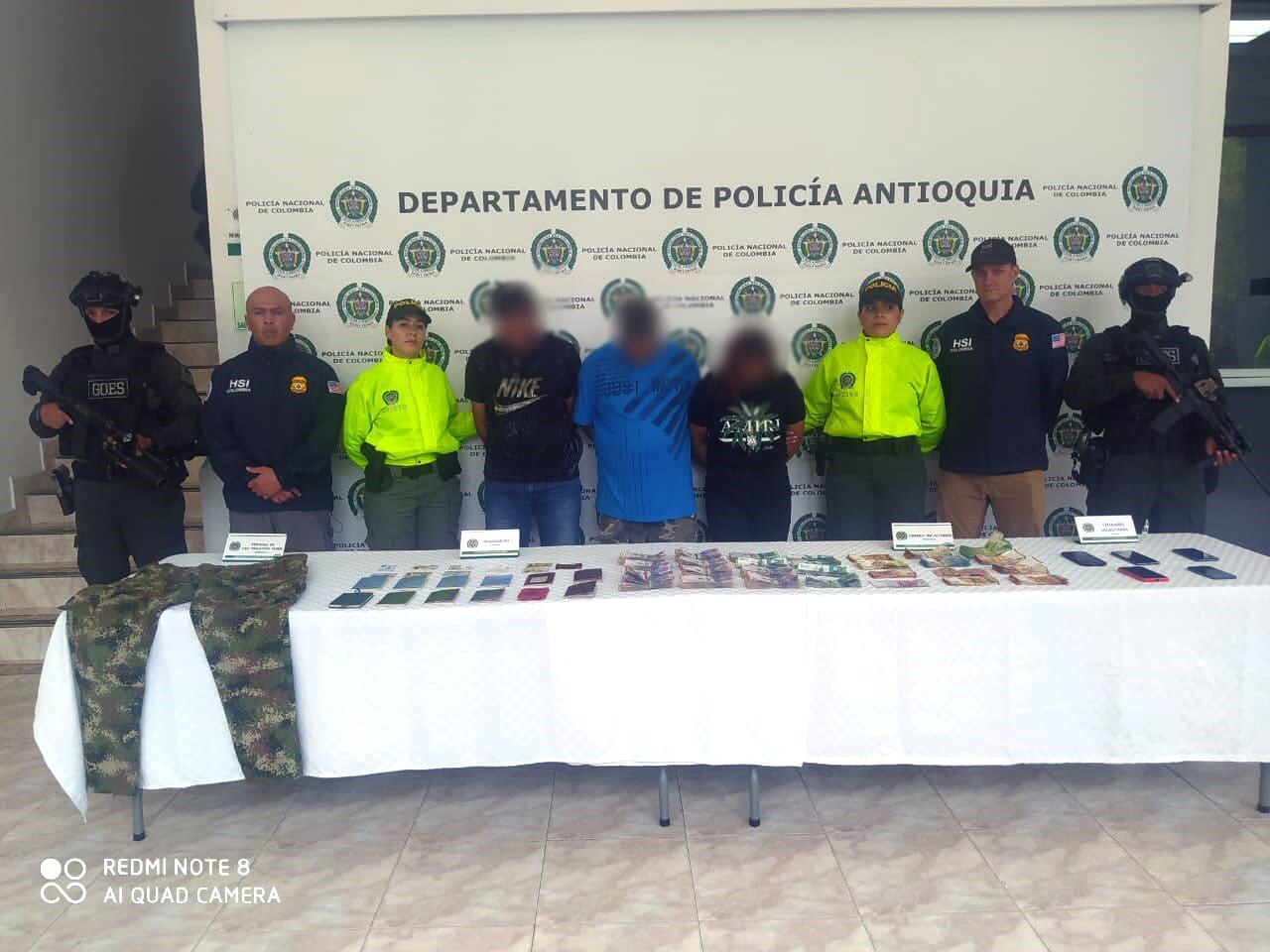 Personas capturadas por tráfico de migrantes.