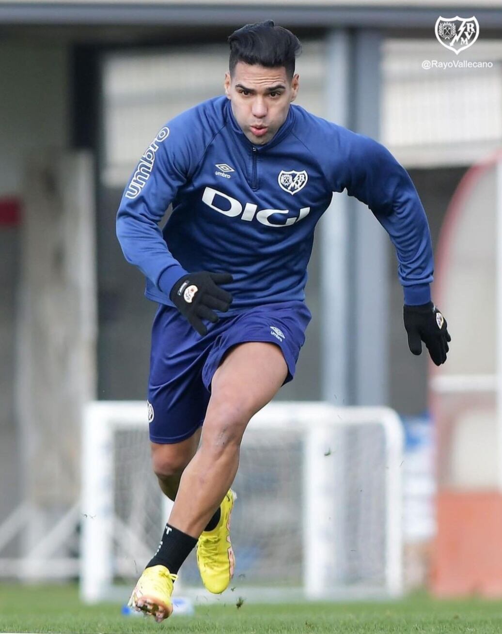Falcao en entrenamiento con el Rayo Vallecano