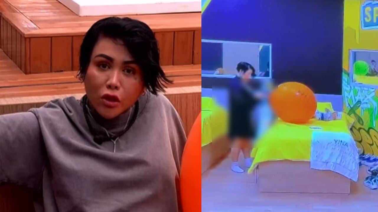 Yina Calderón quedó expuesta en un video.